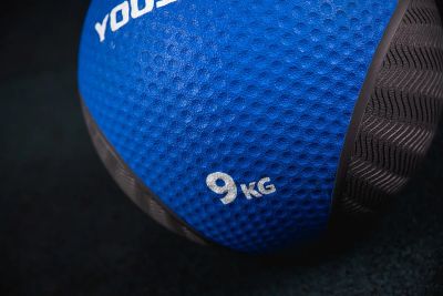 Лот: 24327104. Фото: 1. Медицинбол резиновый 9KG YouSteel... Фитнес, аэробика и гимнастика