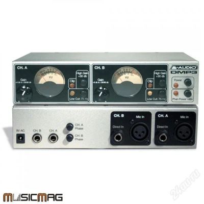 Лот: 2485834. Фото: 1. M-AUDIO DMP3 Dual Mic Preamр... Микшеры, предусилители, микрофонные эффекты