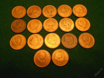 Лот: 5887622. Фото: 1. СССР. 5 копеек. 17 монет .См... Россия и СССР 1917-1991 года