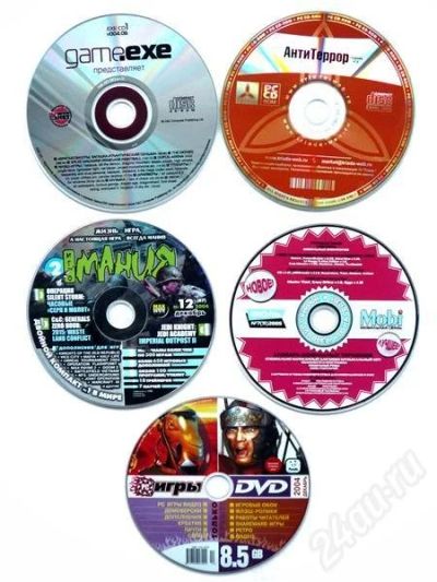 Лот: 680581. Фото: 1. Сборники с игровым софтом 5 CD-DVD... Системные