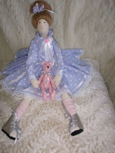 Лот: 9938597. Фото: 1. Интерьерная кукла в стиле тильда... Авторские куклы, игрушки, поделки