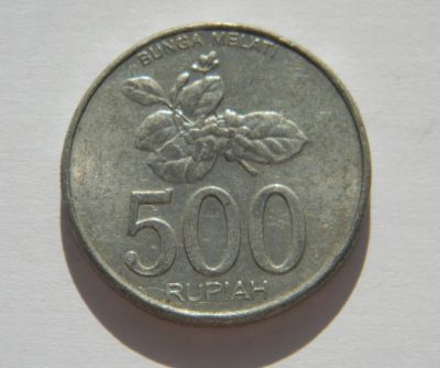 Лот: 15335083. Фото: 1. Индонезия. 500 рупий 2003 г. Азия