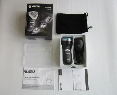Лот: 15863240. Фото: 1. Новая электробритва Vitek VT-1377BK. Укладка и стрижка волос, бритьё, эпиляция