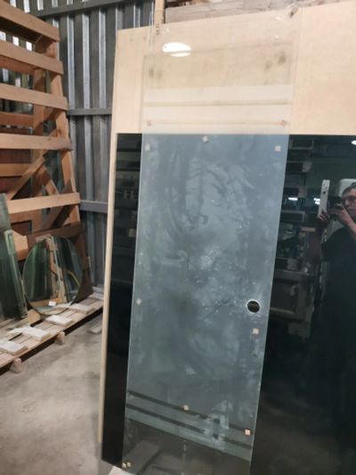 Лот: 24979696. Фото: 1. Стеклянная дверь на откотную душивую. Фурнитура, комплектующие