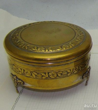Лот: 16156187. Фото: 1. Шкатулка старинная (Y214). Предметы интерьера и быта