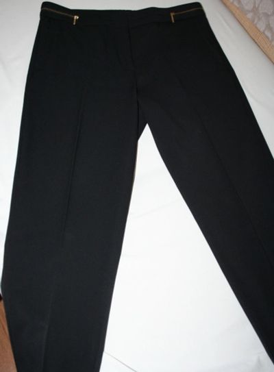 Лот: 13335158. Фото: 1. Брюки, чёрный, H&M, р.44. Брюки, шорты