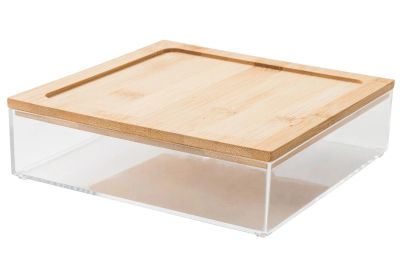 Лот: 23945191. Фото: 1. Контейнер с крышкой MITTE Bamboo. Аксессуары для ванной