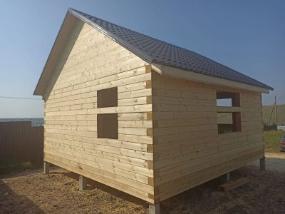 Лот: 24894644. Фото: 1. Дачный дом 6х6 из строганого бруса... Срубы, бани, дома