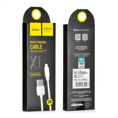 Лот: 22977749. Фото: 1. Кабель USB Hoco X1 Apple белый... Дата-кабели, переходники