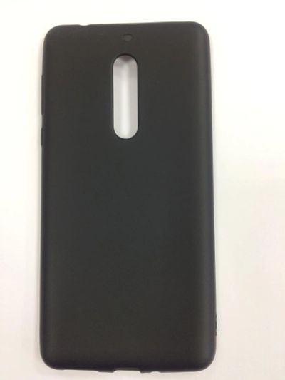 Лот: 11264756. Фото: 1. Чехол Nokia 5 Силикон Черный Бесплатная... Чехлы, бамперы