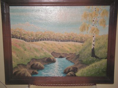 Лот: 25525693. Фото: 1. Картина маслом** Осенний пейзаж... Картины, рисунки
