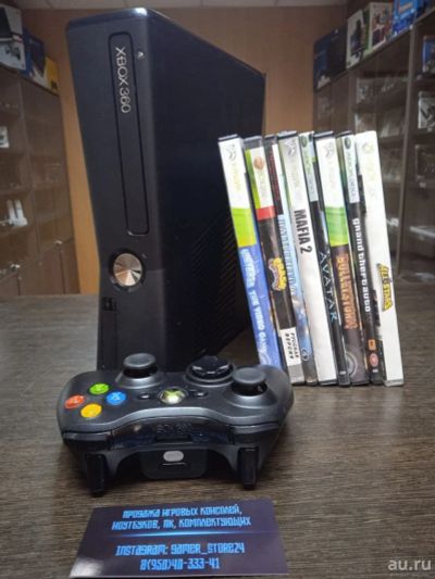 Лот: 17579460. Фото: 1. Microsoft Xbox 360 S Slim 4gb... Игровые приставки, консоли