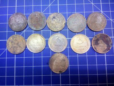 Лот: 12620327. Фото: 1. 3 копейки года 1929,30,31,36,40... Россия и СССР 1917-1991 года