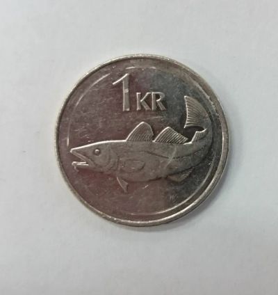 Лот: 21244475. Фото: 1. Монета Исландия 1 крона 2011г. Европа