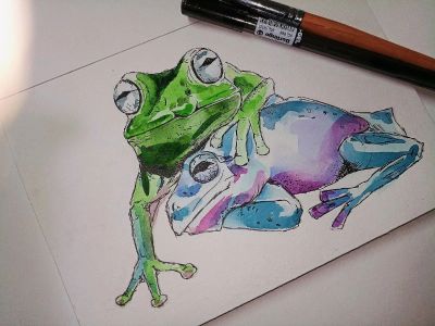 Лот: 20741264. Фото: 1. Рисунок. Картины, рисунки