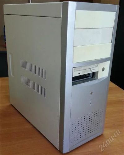 Лот: 2722481. Фото: 1. Корпус ATX белый/серебристый. Корпуса, блоки питания