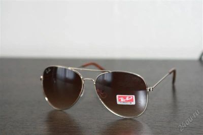 Лот: 2965476. Фото: 1. Ray Ban Aviator Brown/Gold. Очки солнцезащитные