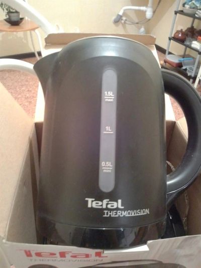 Лот: 3447996. Фото: 1. чайник TEFAL с подсветкой и датчиком... Чайники, кофемашины, кулеры