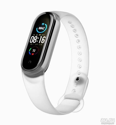 Лот: 17691740. Фото: 1. Ремешок Xiaomi Mi Band 5 6 прозрачный. Смарт-часы, фитнес-браслеты, аксессуары