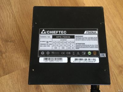 Лот: 18013180. Фото: 1. Блок питания Chieftec APS-750CB... Корпуса, блоки питания