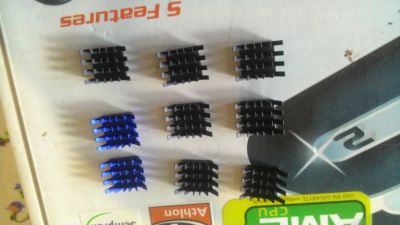 Лот: 7982982. Фото: 1. Радиаторы на чипы видеопамяти... Системы охлаждения