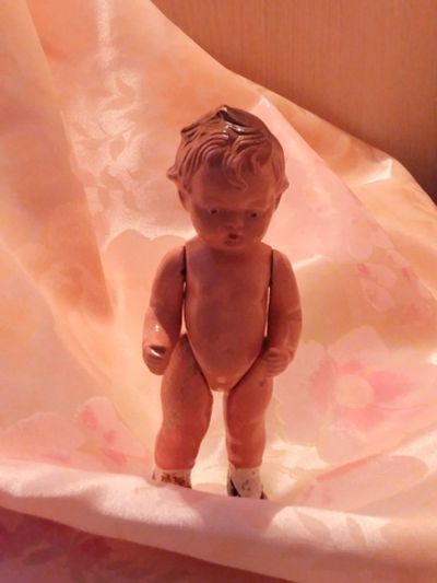 Лот: 16619810. Фото: 1. Редкая кукла ГДР 1951 год фарфоровая... Куклы