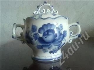 Лот: 564795. Фото: 1. сахарница гжель. Другое (посуда, кухонная утварь)