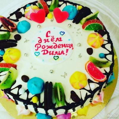 Лот: 9573944. Фото: 1. Вкусный торт с любыми фруктами... Торты, пирожные