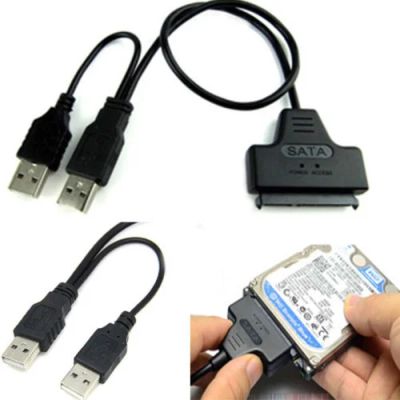 Лот: 6757701. Фото: 1. Адатер sata 15+7 pin - usb. Шлейфы, кабели, переходники