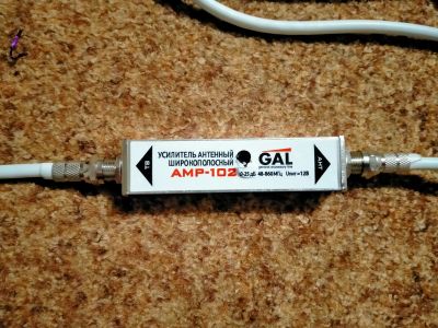 Лот: 18926861. Фото: 1. Антенный усилитель GAL AMP-102. Другое (тв и видео)