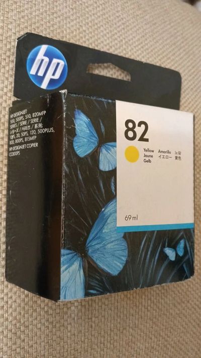 Лот: 5261477. Фото: 1. Картридж HP C4913A ( 82, yellow... Картриджи, расходные материалы