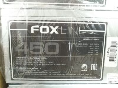 Лот: 15473232. Фото: 1. новый! Блок питания Foxline FL-450S... Корпуса, блоки питания