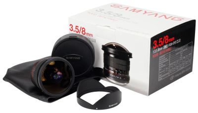 Лот: 6245925. Фото: 1. Объектив Samyang 8mm f/3.5 AS... Объективы