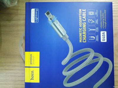 Лот: 14056136. Фото: 1. Кабель USB - lightning HOCO u40A... Дата-кабели, переходники