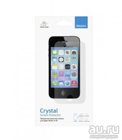 Лот: 8987567. Фото: 1. Защитная плёнка iPhone 4/4S, Deppa... Защитные стёкла, защитные плёнки