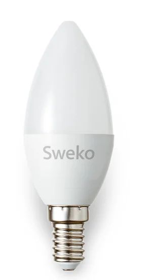 Лот: 19242502. Фото: 1. Лампа светодиодная Sweko 42LED-C35-15W-230-3000K-Е14... Лампочки