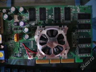 Лот: 497489. Фото: 1. видеокарта agp 128mb nvidia fx5200. Видеокарты