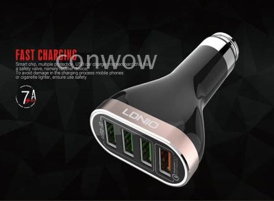 Лот: 10575161. Фото: 1. Авто зарядка LDNIO 5V7A 4 USB. Зарядные устройства, блоки питания, адаптеры сетевые для смартфонов