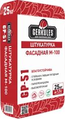 Лот: 14070444. Фото: 1. Геркулес GP-51 Штукатурка фасадная... Смеси, шпатлевки, цемент