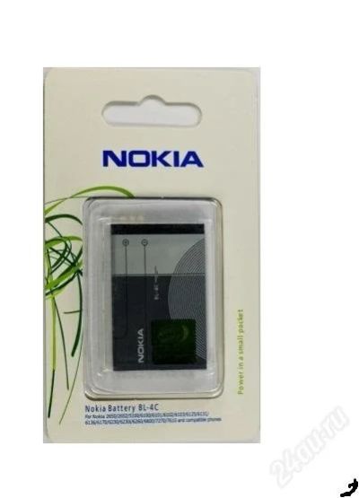 Лот: 1680381. Фото: 1. АКБ Nokia BL-4C (1202/2650/6100... Аккумуляторы