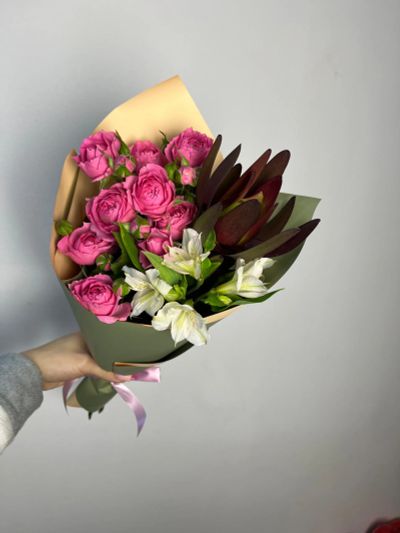 Лот: 24862784. Фото: 1. 3. Букет комплимент быстрые торги. Свежие цветы