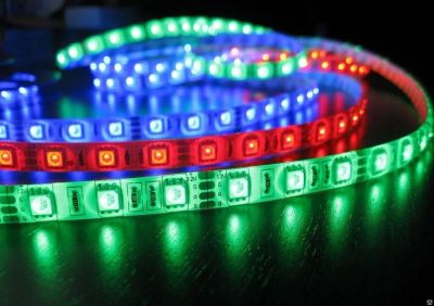 Лот: 9448354. Фото: 1. Светодиодная лента RGB SMD 5050... Светодиоды