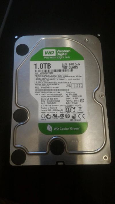 Лот: 10602368. Фото: 1. Жёсткий диск WD 1Tb. Жёсткие диски (HDD)