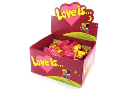 Лот: 6445842. Фото: 1. Жвачка Love is (вишня). Жевательная резинка