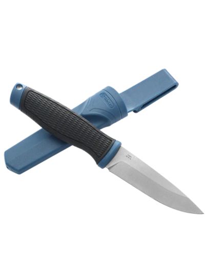 Лот: 21051493. Фото: 1. Нож Ganzo G806-BL черный c синим. Ножи, топоры