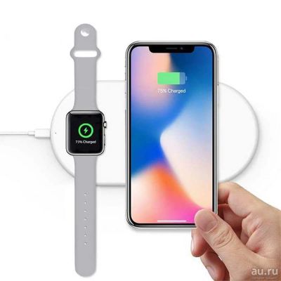Лот: 13515865. Фото: 1. Devia 2 in 1 wireless charger... Зарядные устройства, блоки питания, адаптеры сетевые для смартфонов