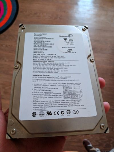 Лот: 16302345. Фото: 1. Жёсткий диск IDE 160gb. Жёсткие диски (HDD)
