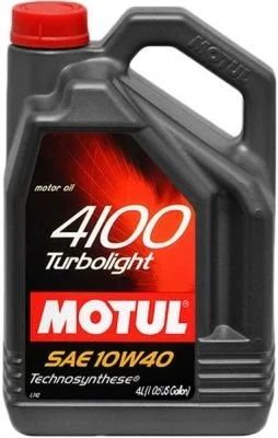 Лот: 12608042. Фото: 1. Motul 4100 Turbolight Sae 10W-40... Масла, жидкости