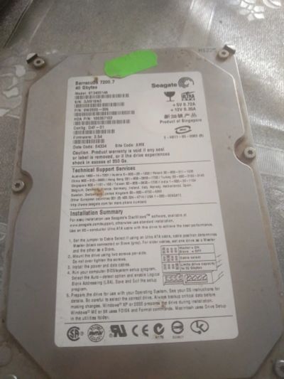Лот: 23230414. Фото: 1. Жёсткий диск. Жёсткие диски (HDD)