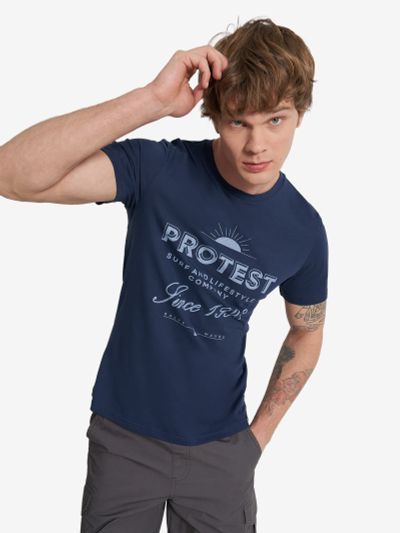 Лот: 25321352. Фото: 1. Футболка мужская Protest, Синий. Другое (спортивная одежда)